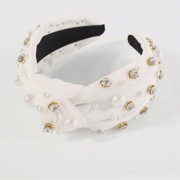 Accessories - White Jewel Headband